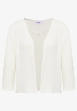 Offene 3/4-Arm Jacke im Ajour-Look