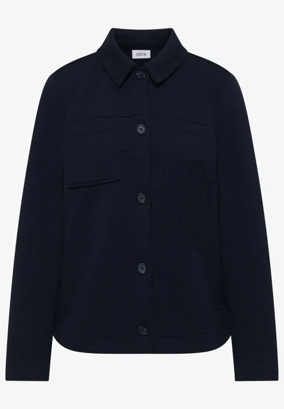 Overshirt mit Brusttaschen und Struktur