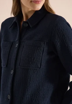 Overshirt mit Brusttaschen und Struktur