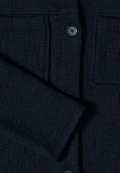 Overshirt mit Brusttaschen und Struktur