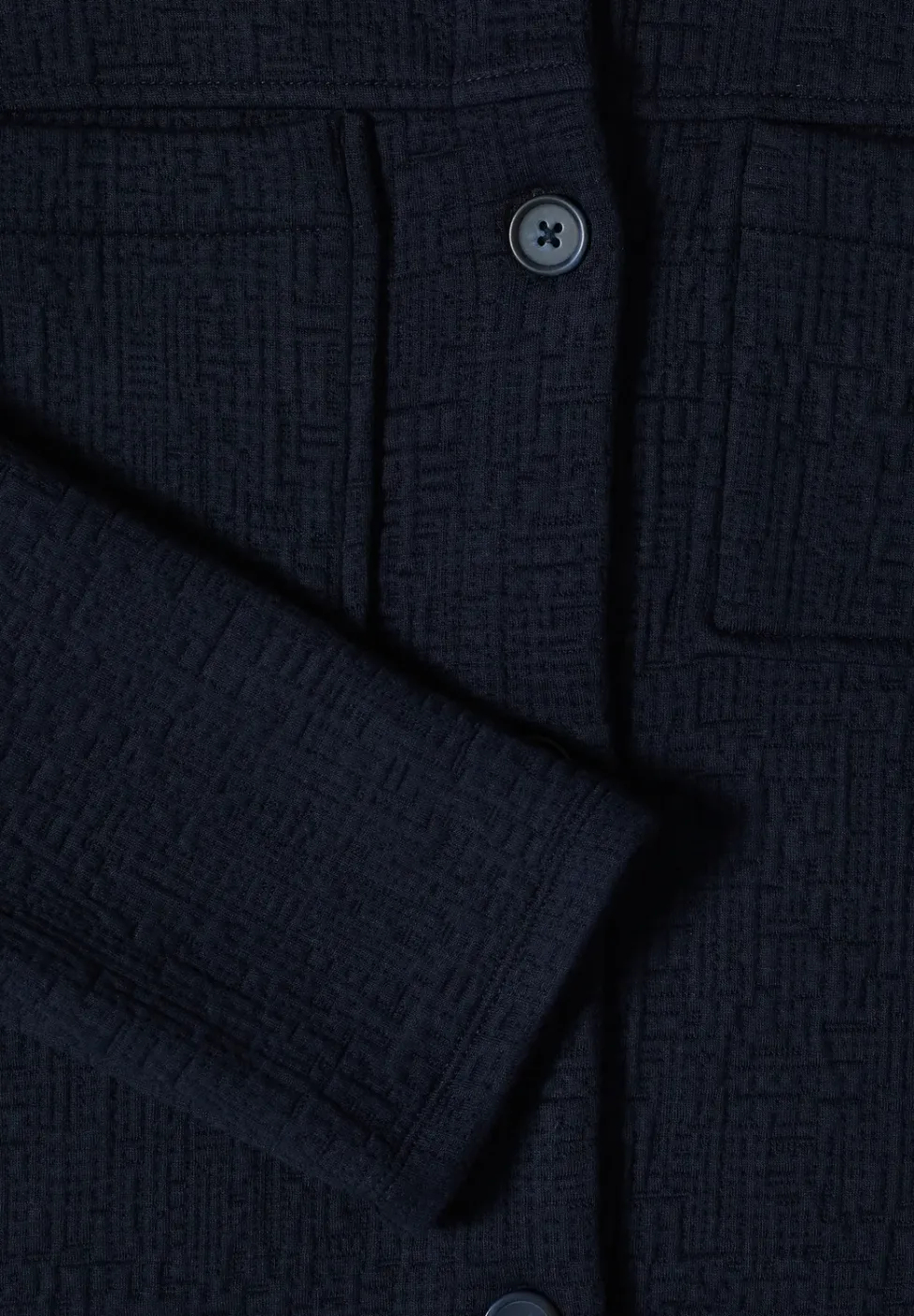 Overshirt mit Brusttaschen und Struktur