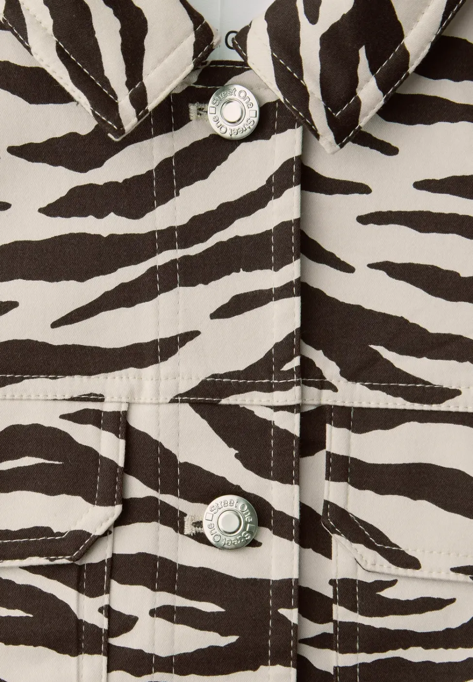 Overshirt mit Zebra-Print