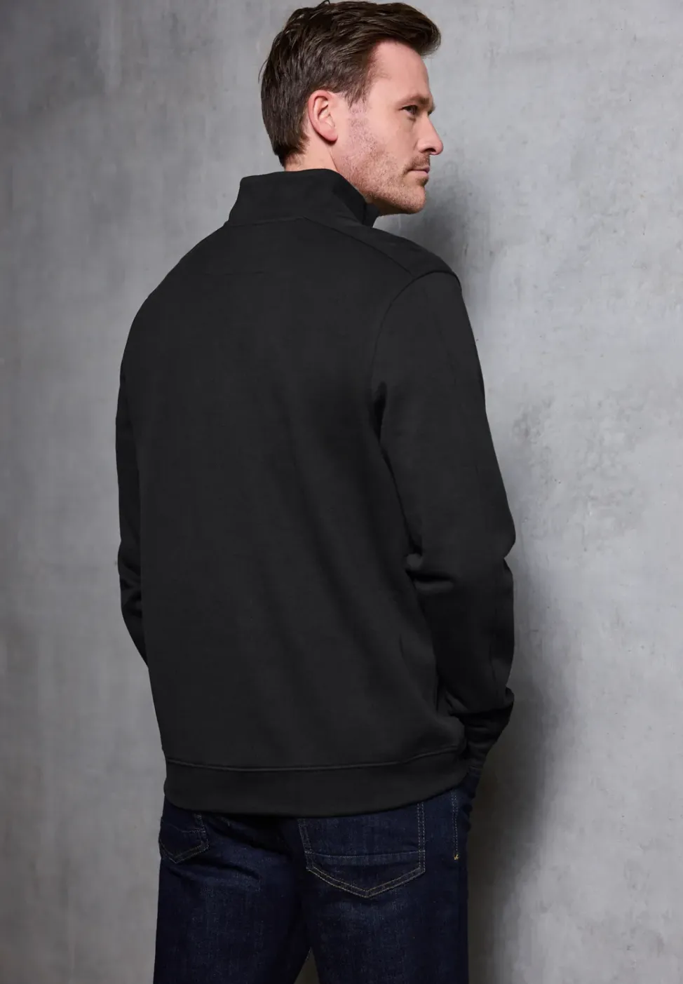 Piqué Troyer Sweatshirt