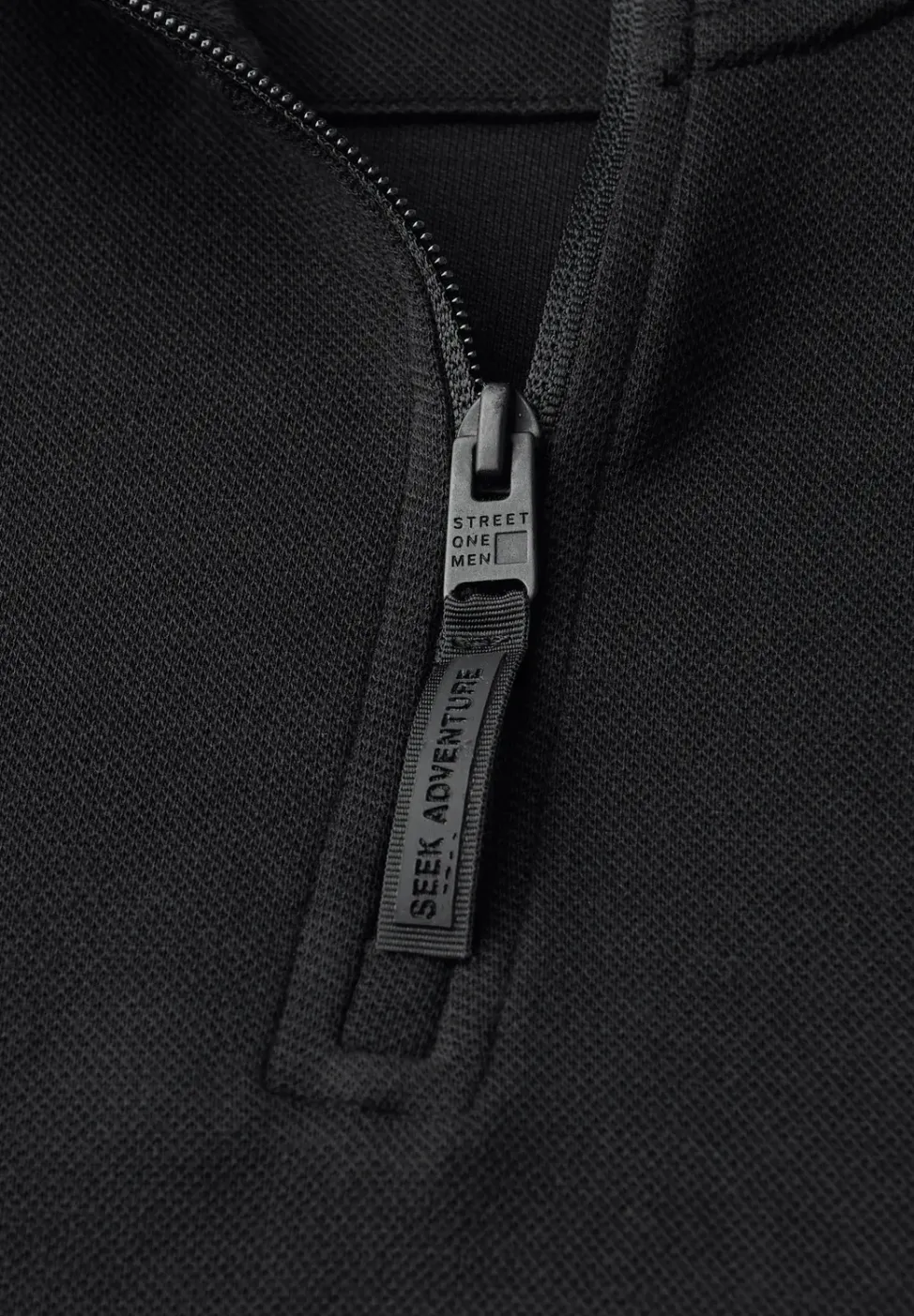 Piqué Troyer Sweatshirt