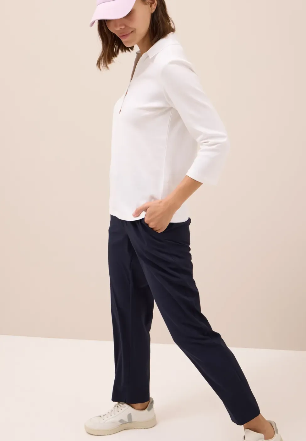 Poloshirt mit 3/4-Arm