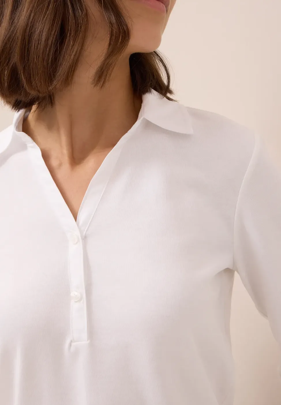 Poloshirt mit 3/4-Arm
