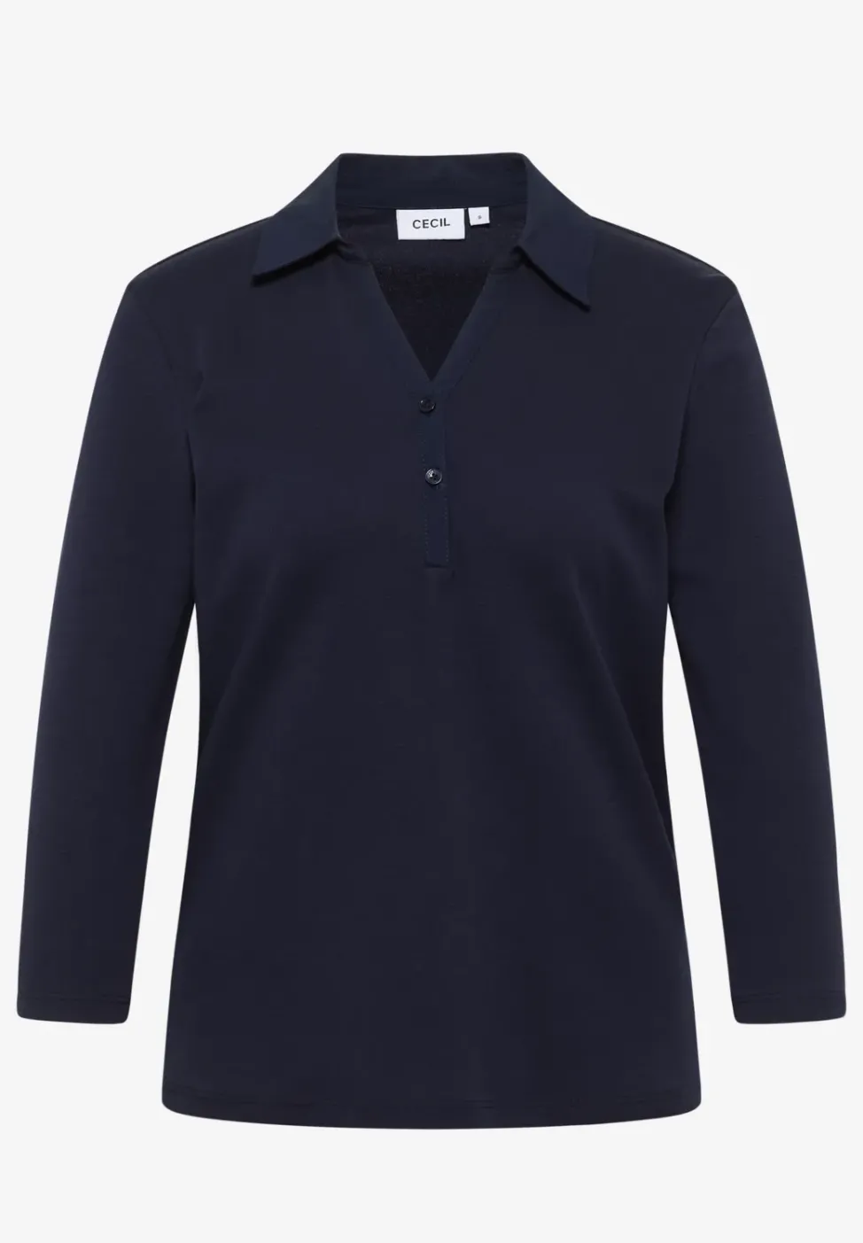 Poloshirt mit 3/4-Arm