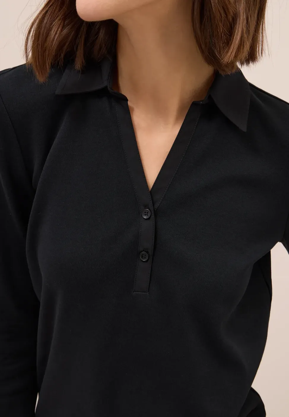 Poloshirt mit 3/4-Arm