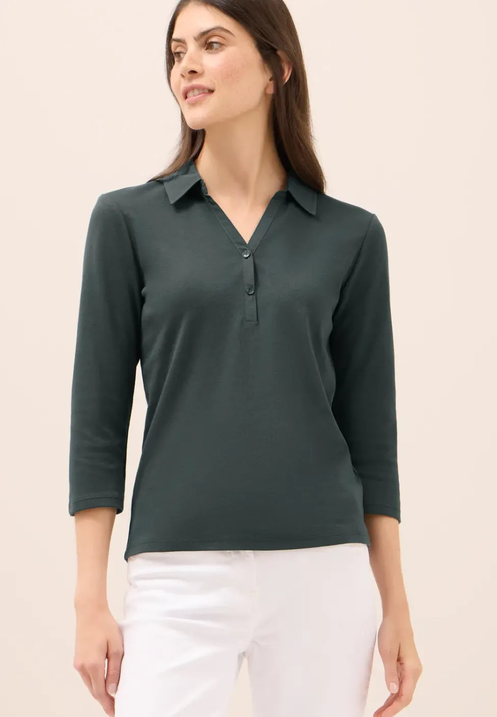 Poloshirt mit 3/4-Arm