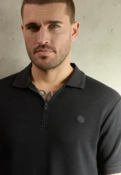 Poloshirt mit Struktur