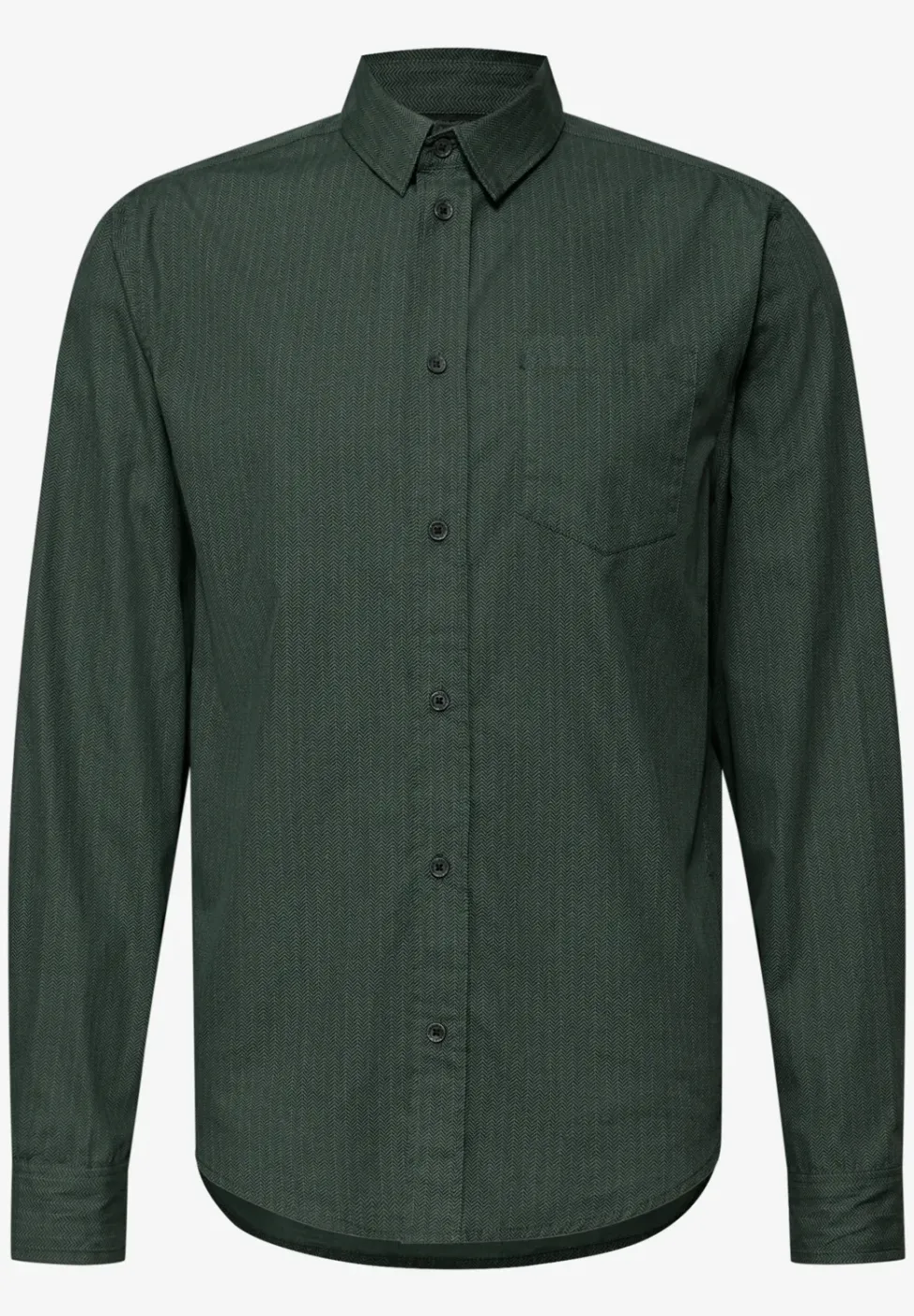 Popeline Herringbone Hemd