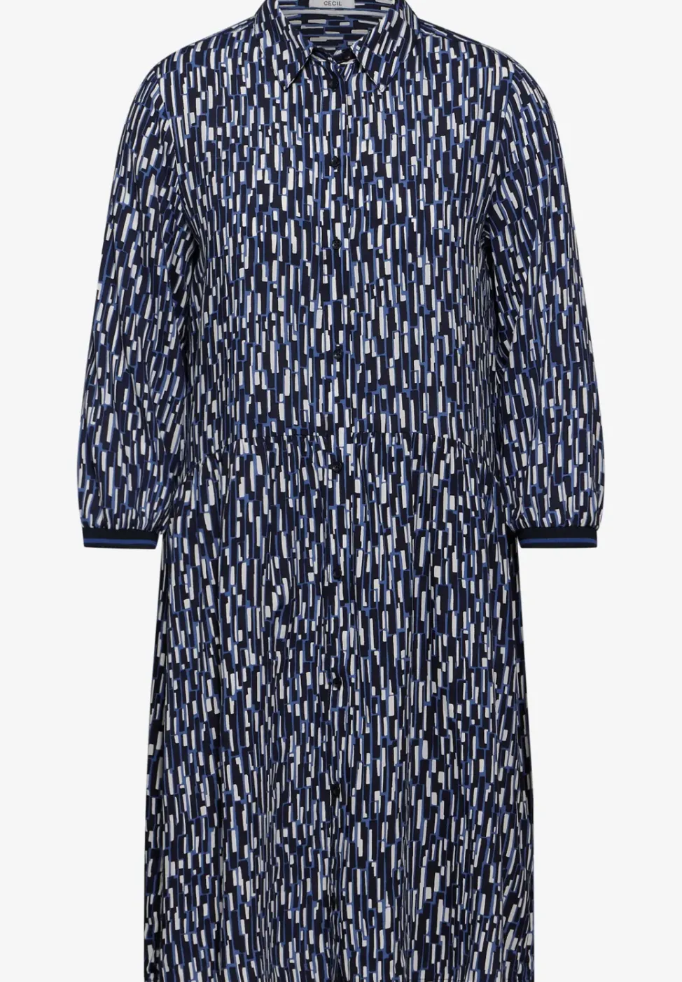 Print Hemdblusenkleid