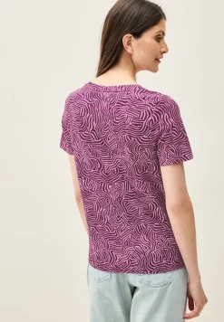 Print-Shirt im Tunika-Look