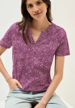 Print-Shirt im Tunika-Look