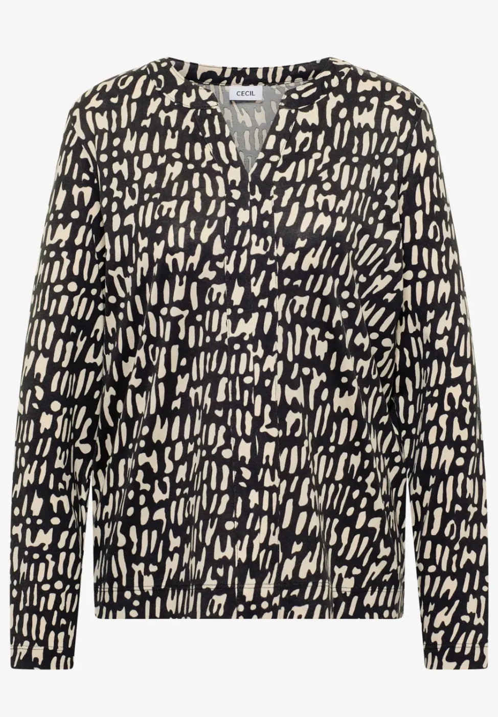 Print-Shirt im Tunika-Look