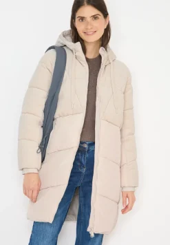 Puffer Mantel mit Cordmix