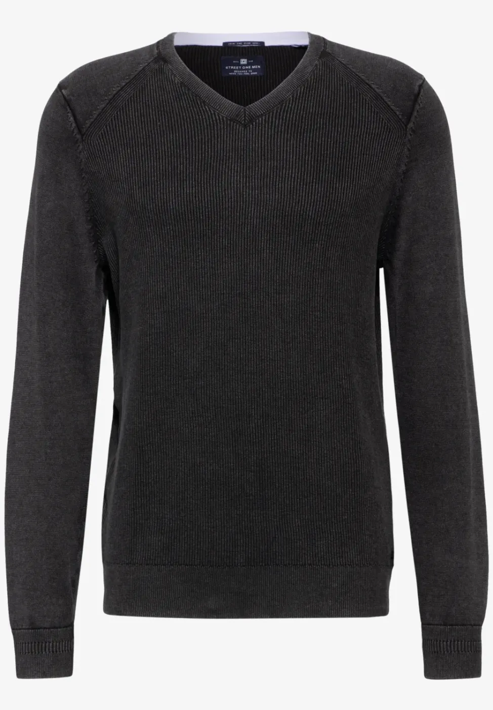 Pullover in Washed-Optik