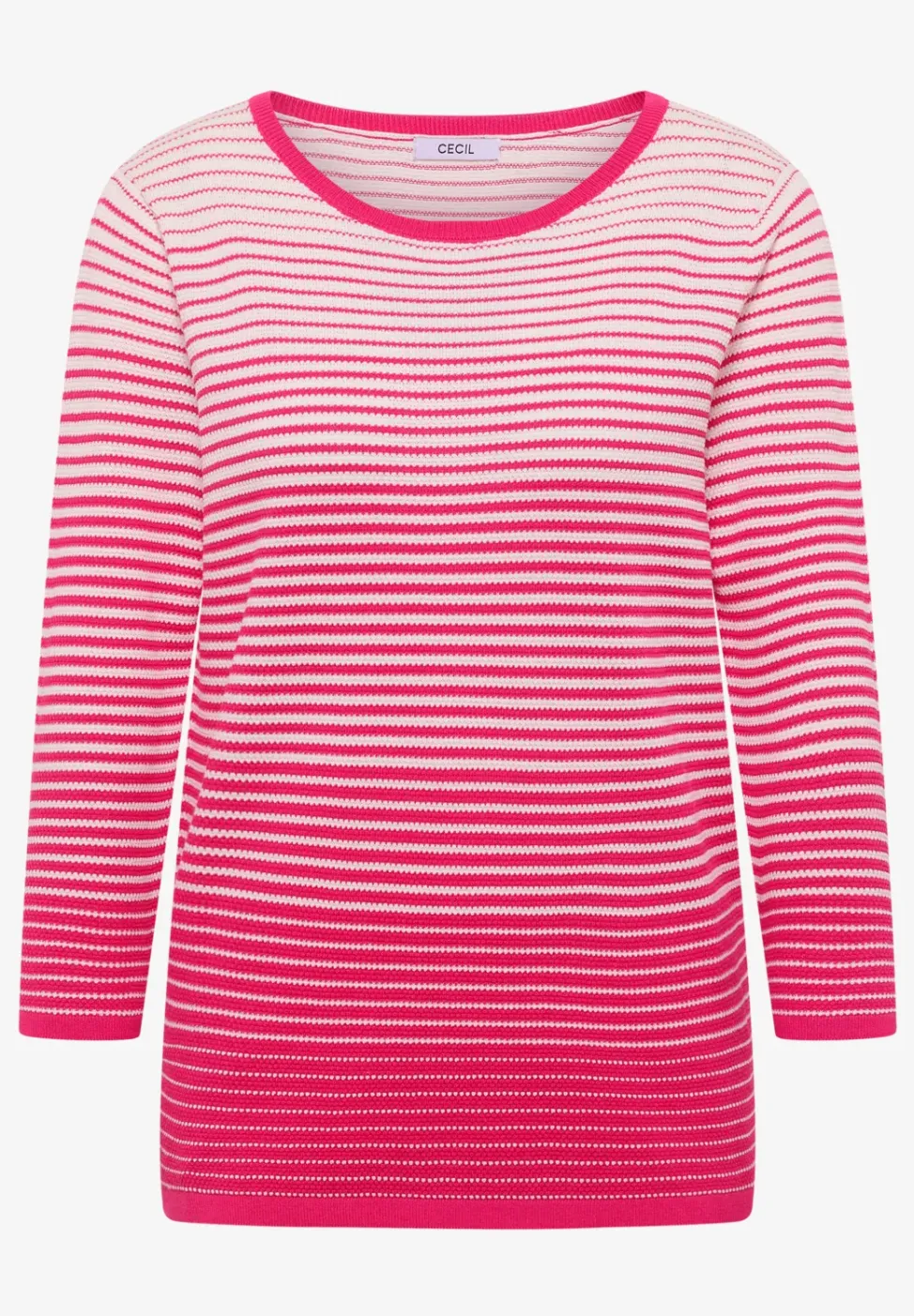 Pullover mit Rundhals und Streifen