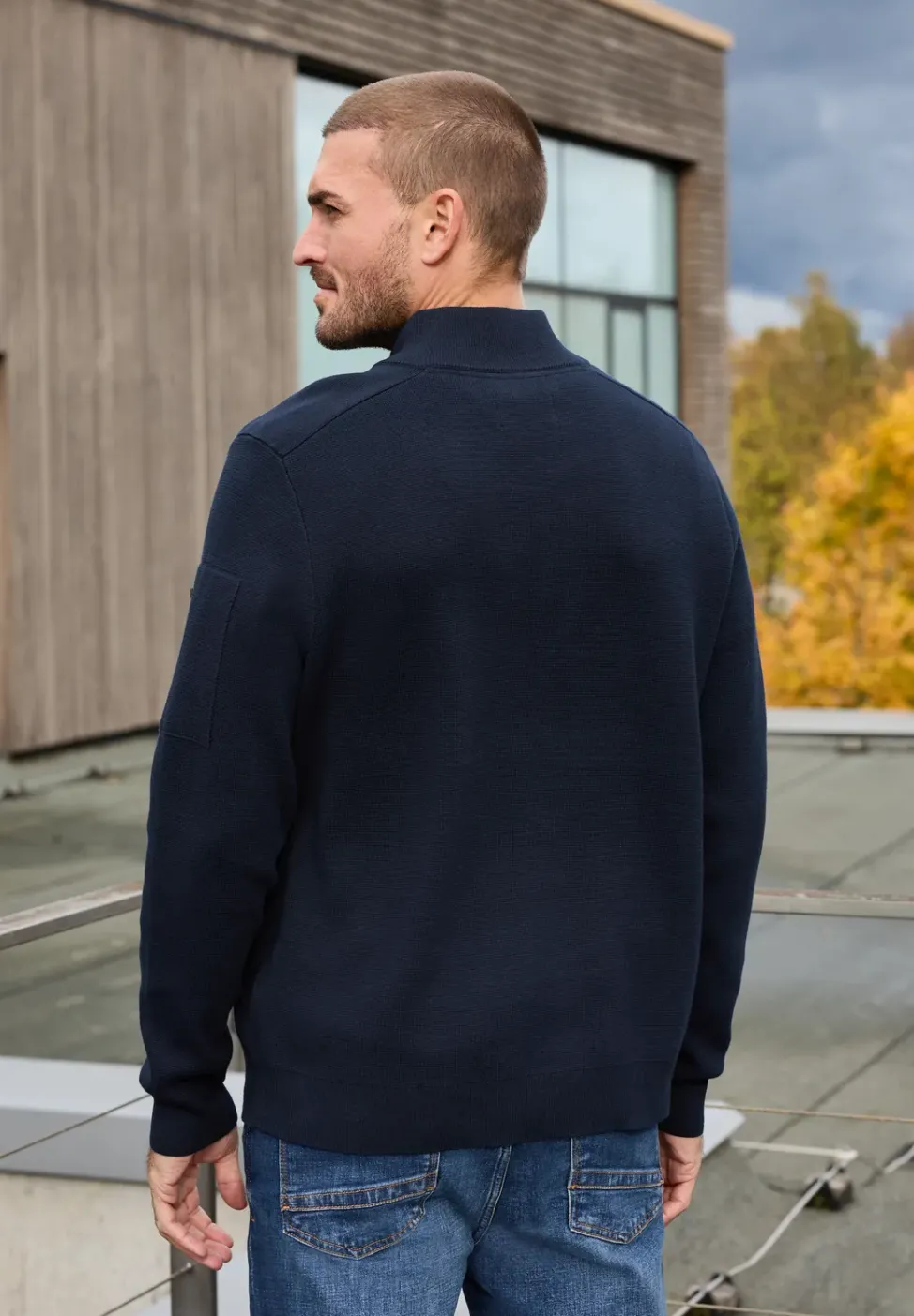 Pullover mit Troyerkragen