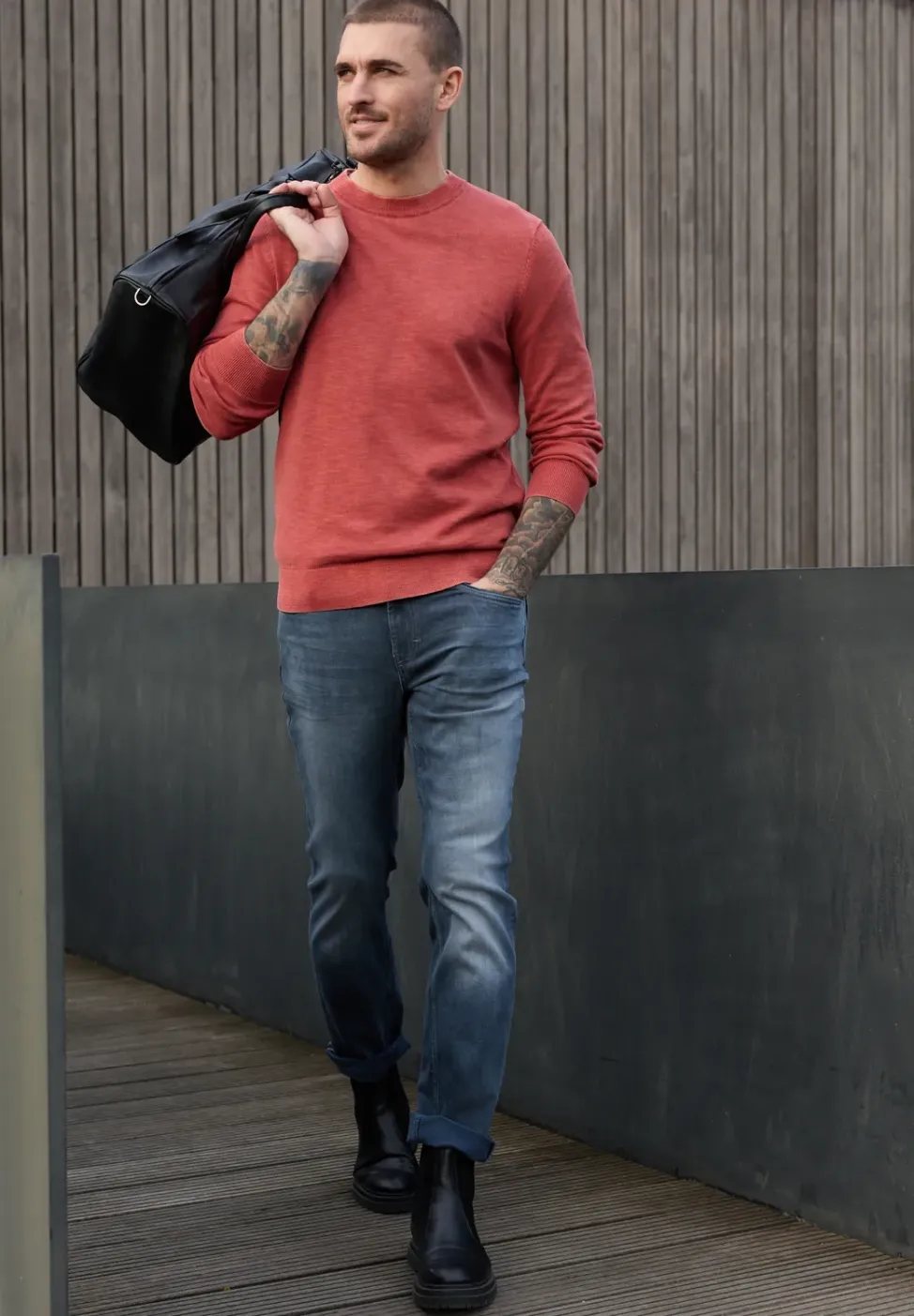 Pullover mit Washed-Effekt