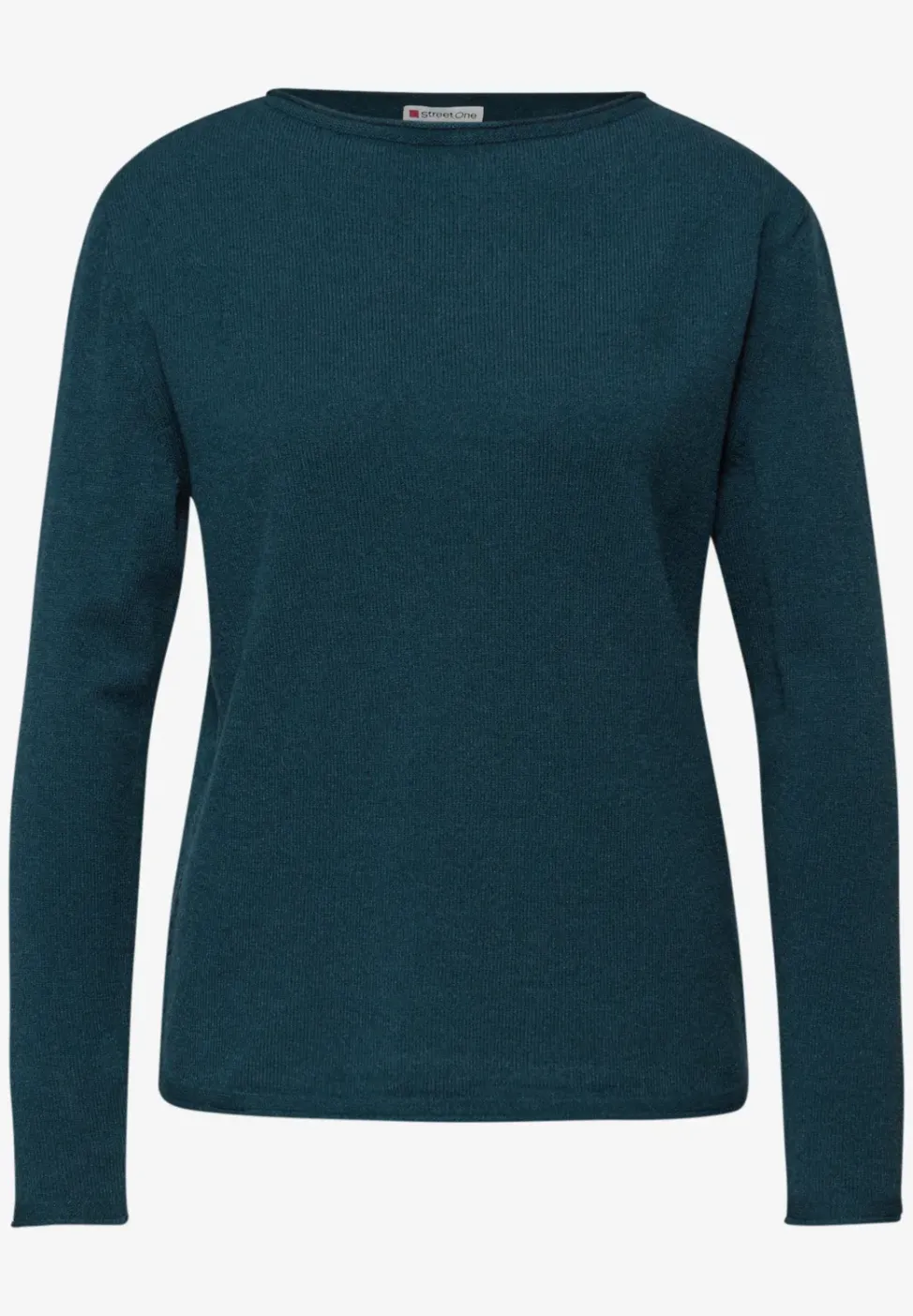 Pullover mit gerolltem Saum
