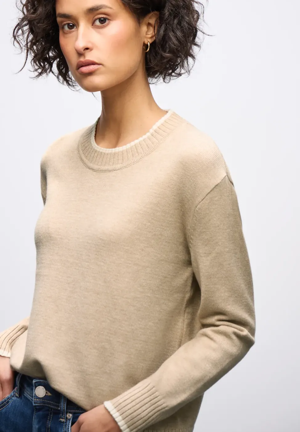 Pullover mit Kontrastdetails