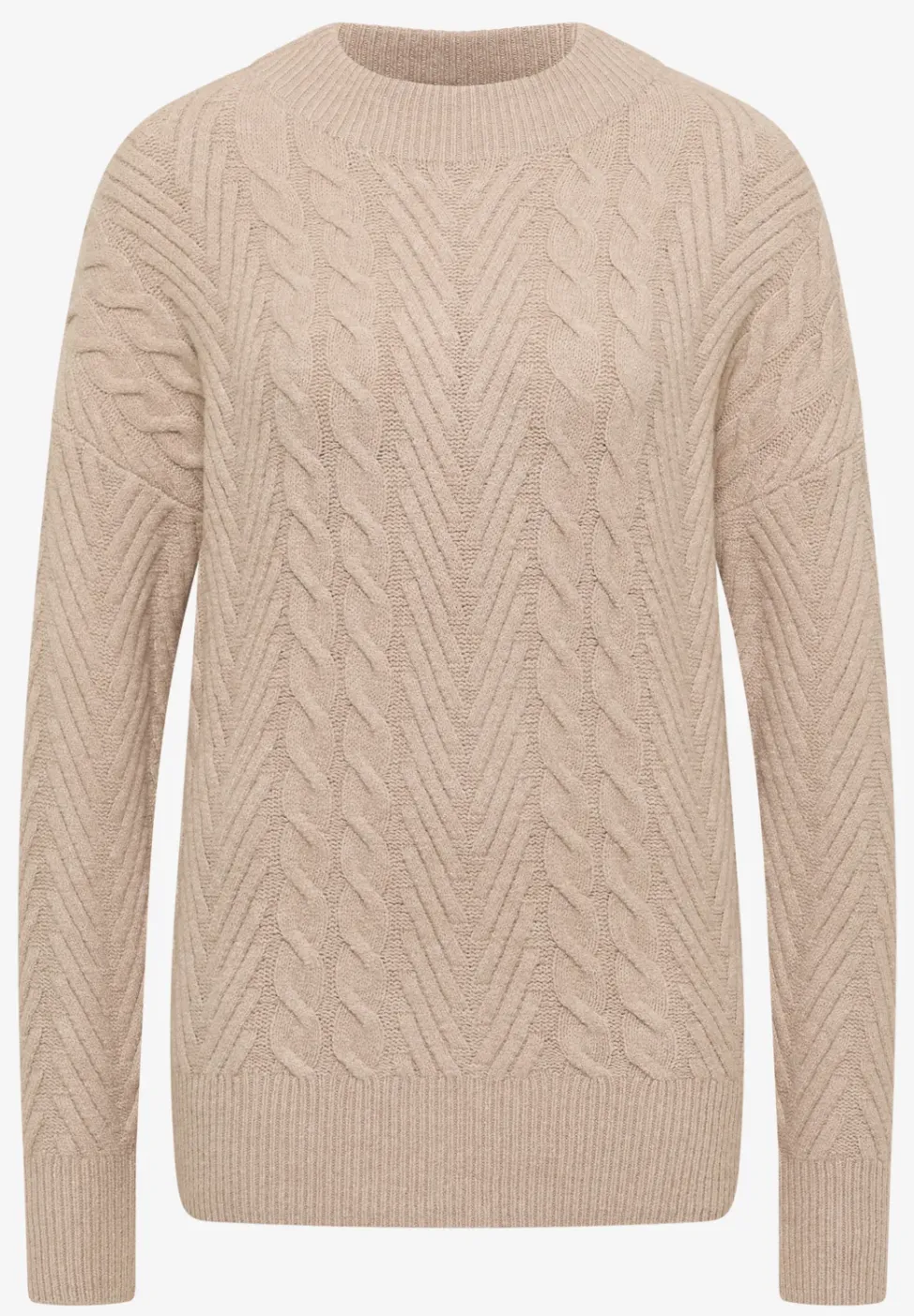 Pullover mit Zopfmuster