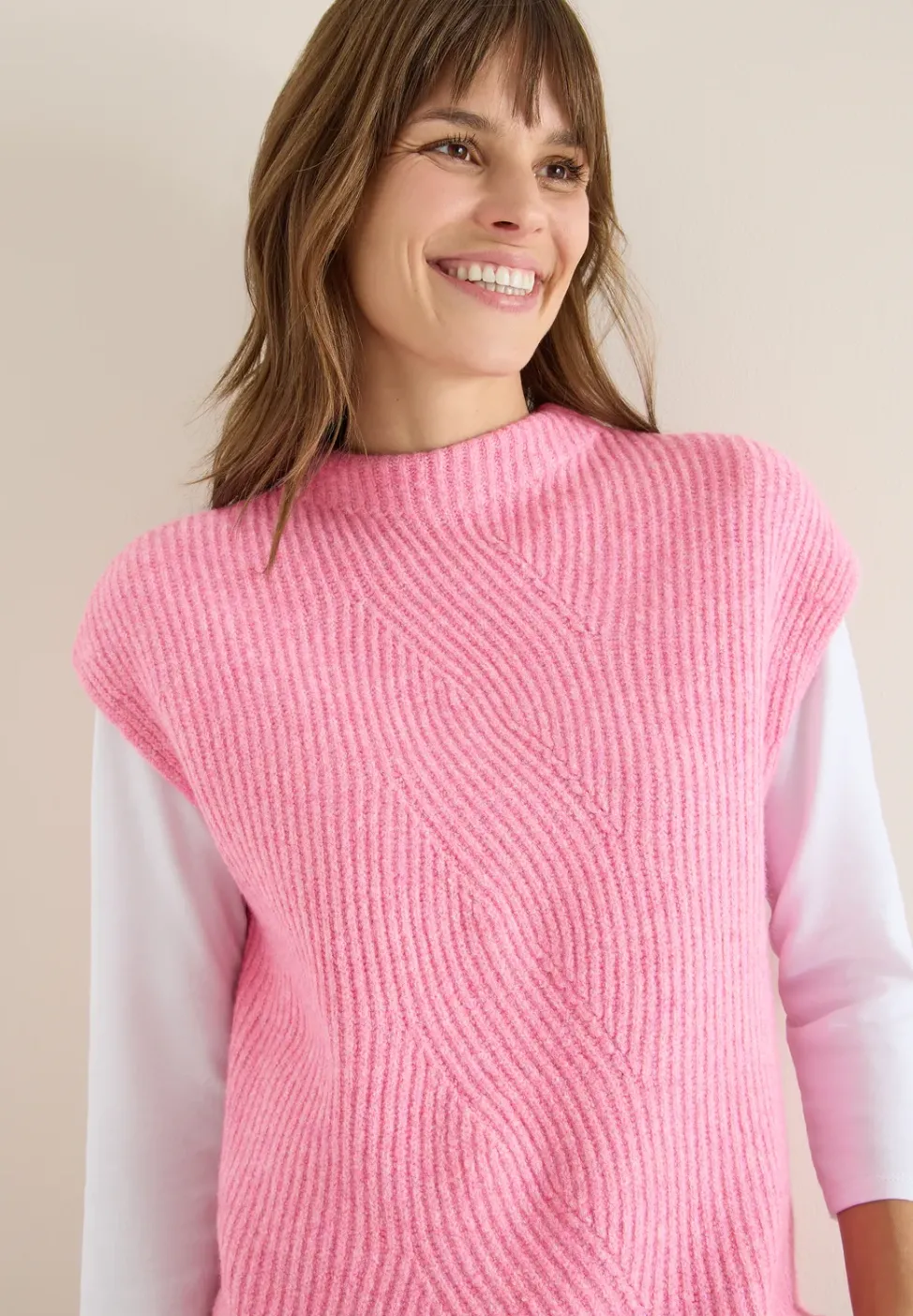 Pullunder mit Strickdetail
