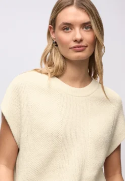 Ärmelloser Chenille Pullover