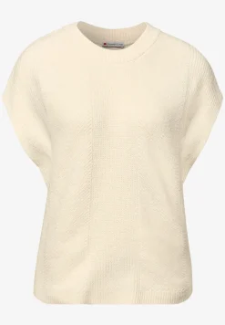Ärmelloser Chenille Pullover