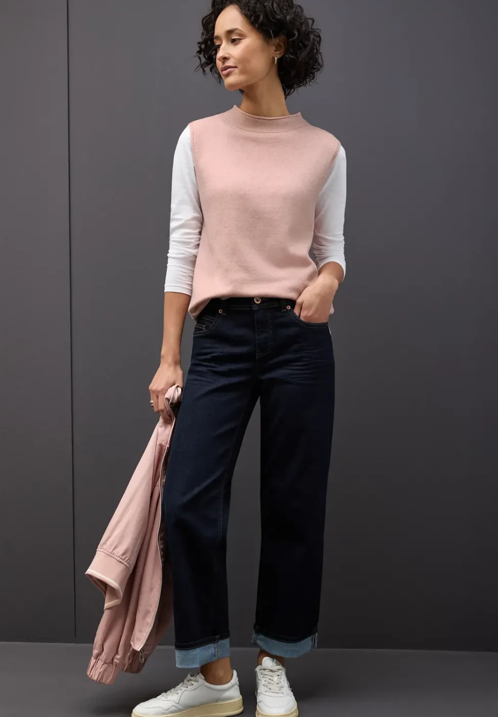 Ärmelloser Pullover