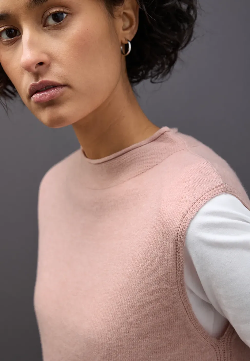 Ärmelloser Pullover