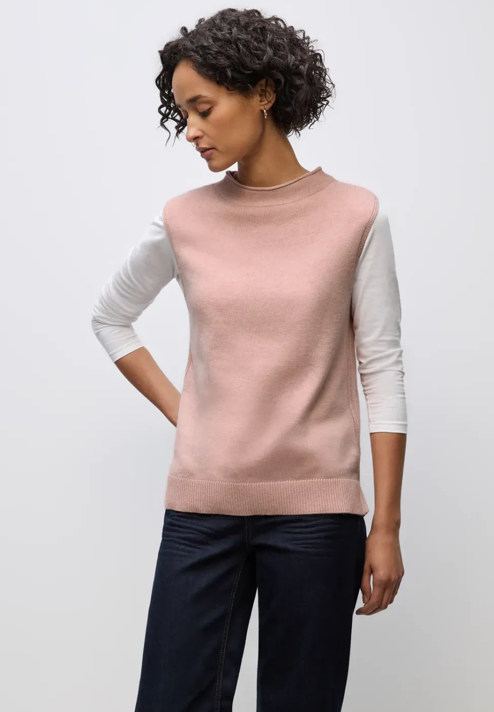 Ärmelloser Pullover
