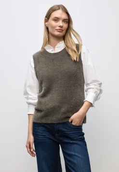 Ärmelloser Pullover
