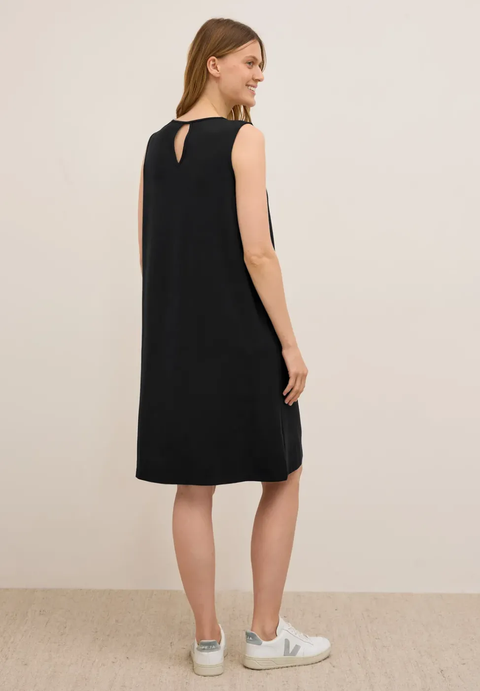 Ärmelloses Jersey-Kleid