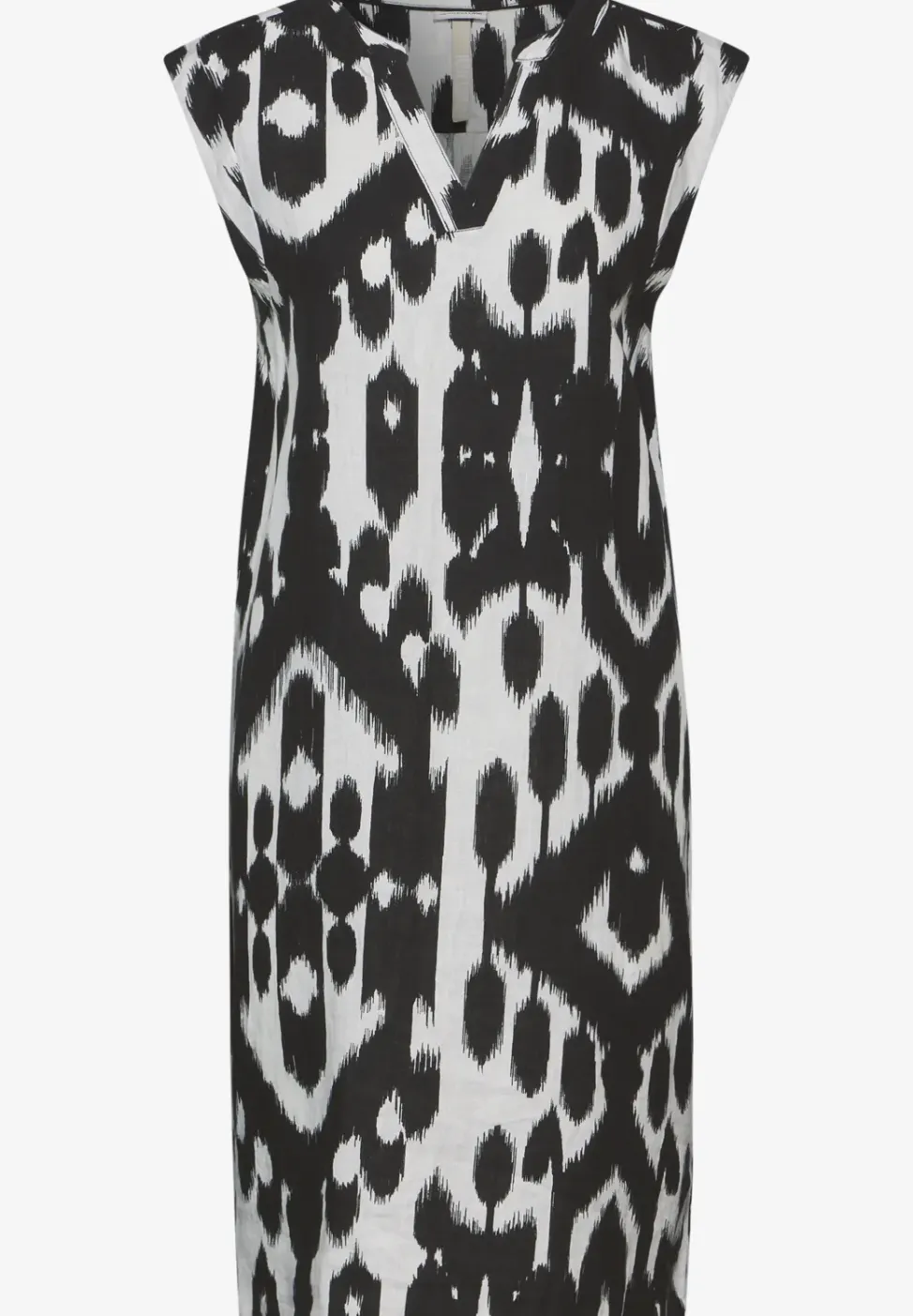 Ärmelloses Kleid mit Print