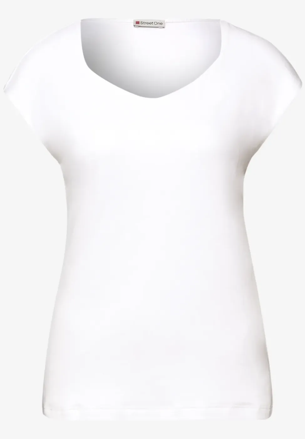 Ärmelloses Shirt mit Diamantausschnitt