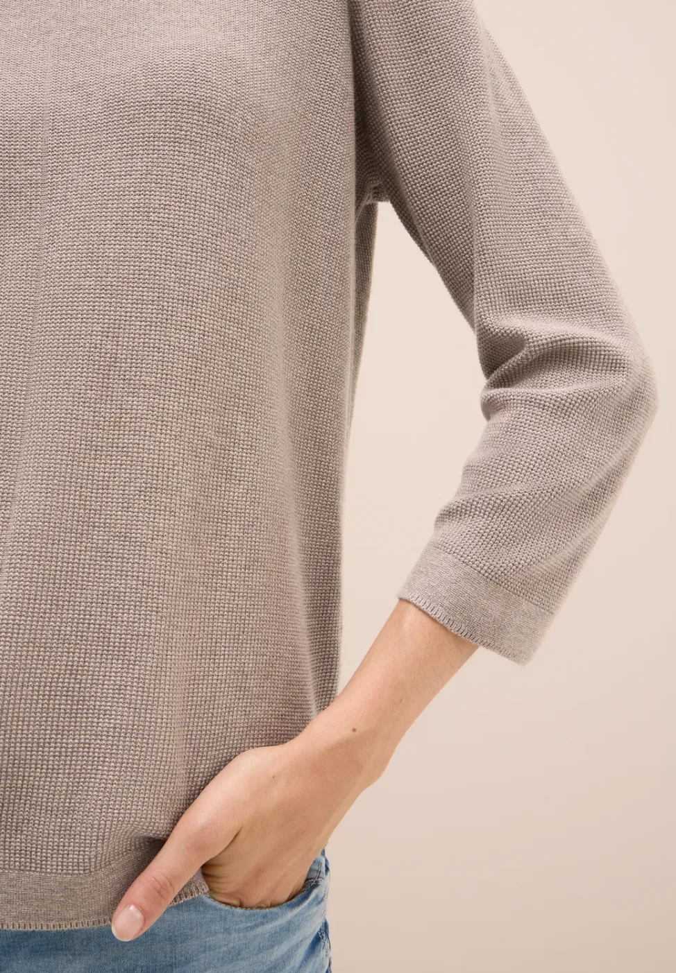 Rundhals Strickpullover