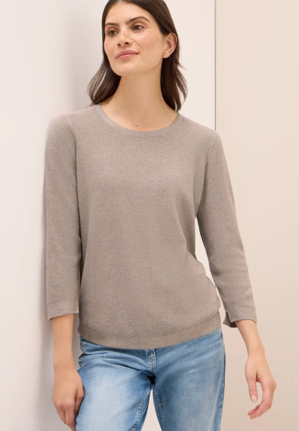 Rundhals Strickpullover