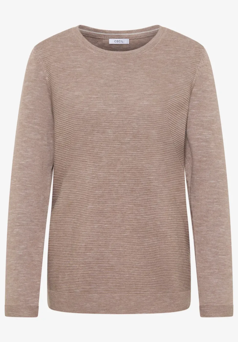 Rundhals Strukturpullover