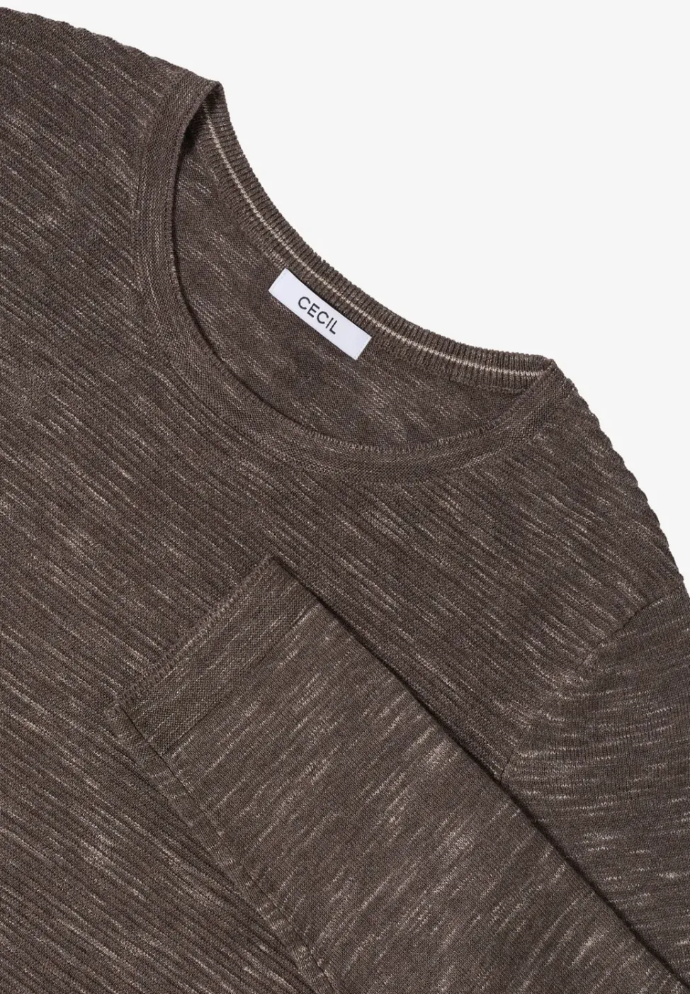 Rundhals Strukturpullover