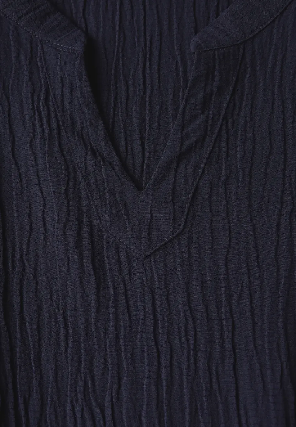 Seersucker-Kleid mit Volants