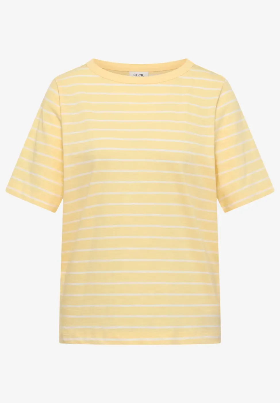 Shirt mit U-Boot-Ausschnitt und Streifen