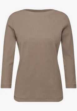Shirt in Rippstruktur