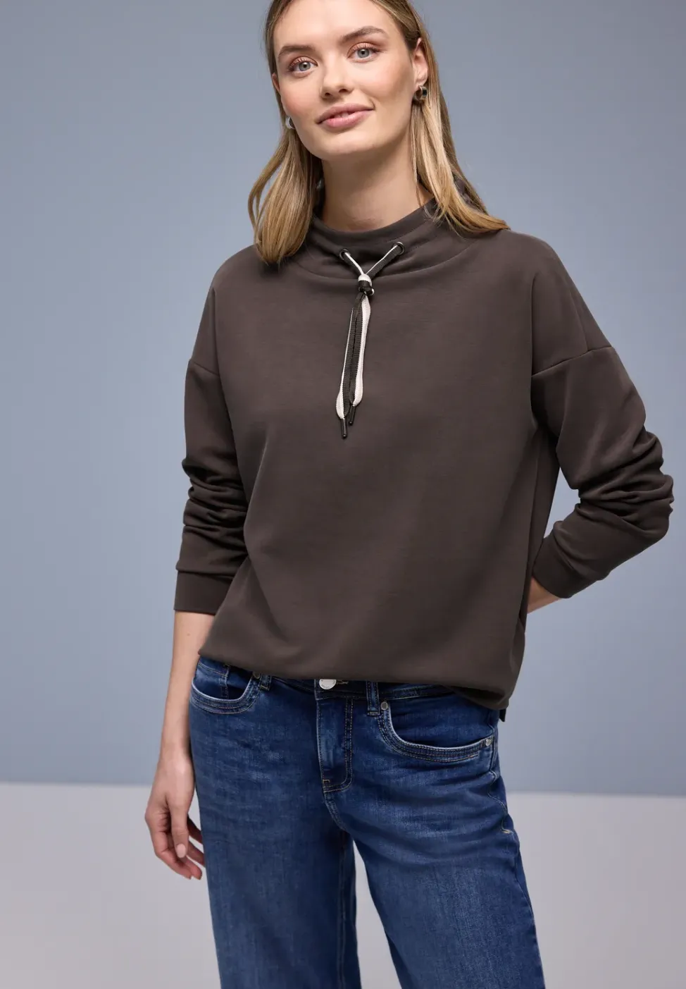 Shirt in Unifarbe