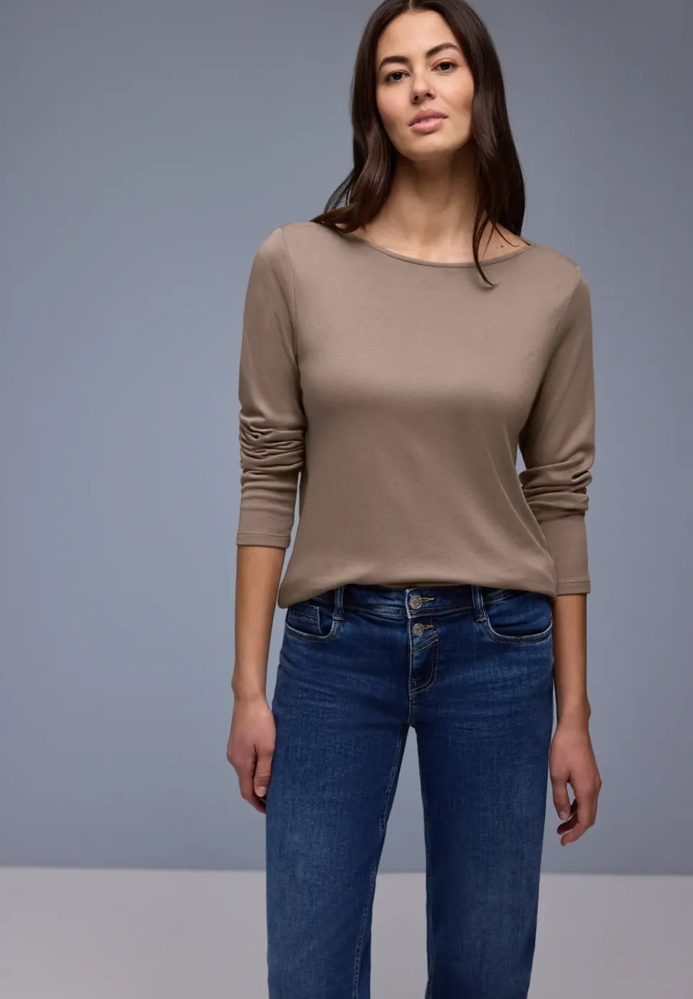 Shirt in Unifarbe