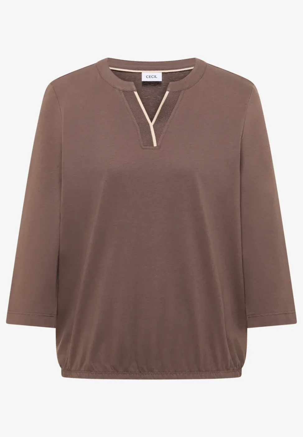 Shirt in Unifarbe