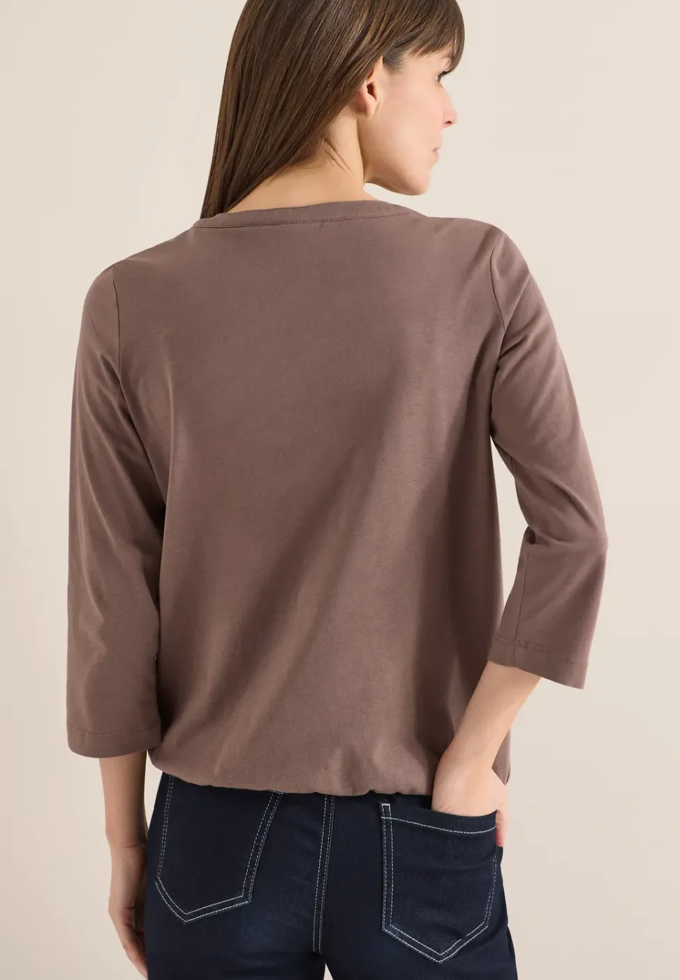 Shirt in Unifarbe