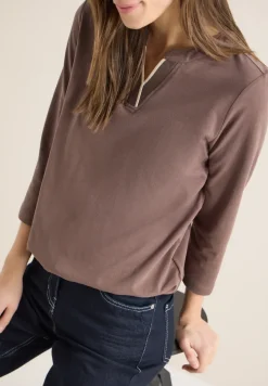 Shirt in Unifarbe