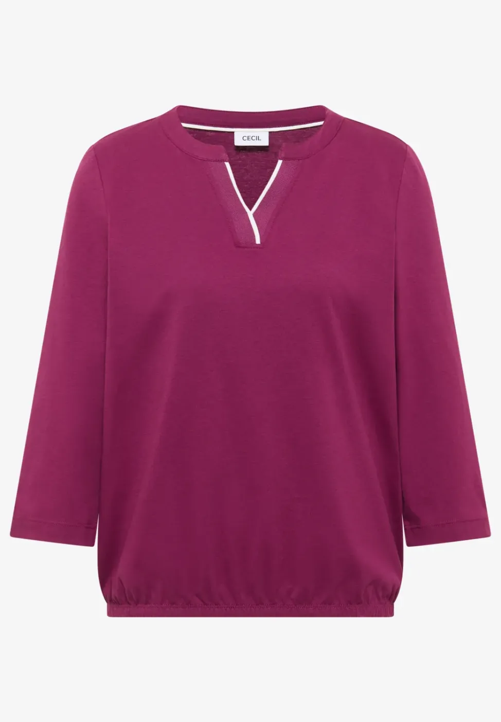 Shirt in Unifarbe